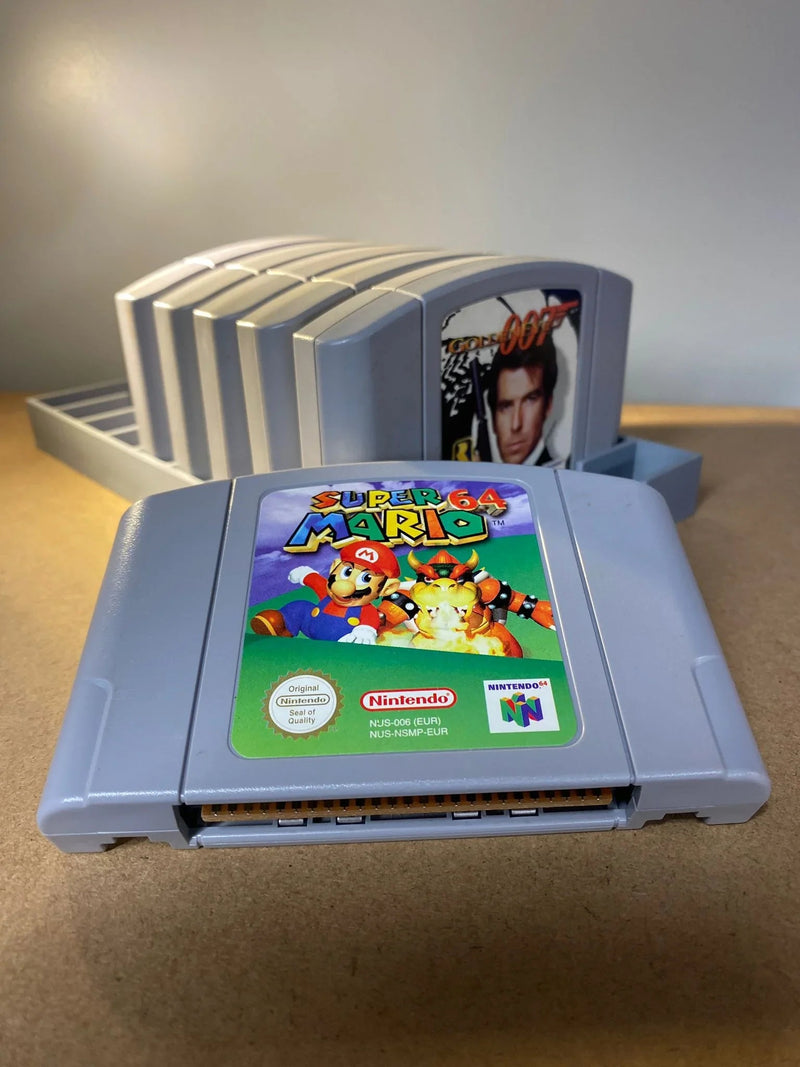 N64 Game Display Storage for 12 Nintendo 64 Cartridges - 12 Games