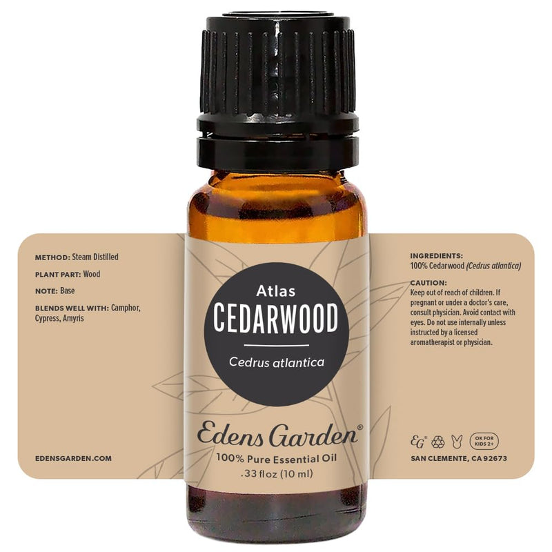 Edens Garden Cedarwood Atlas Essential Oil – 100% Pure Premium Grade, 10 ml