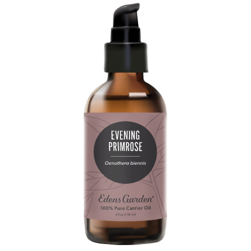 Edens Garden Evening Primrose Carrier Oil - 100% Pure, Premium Cold-Pressed & Hexane Free - 118 ml (4 fl oz) for Face, Skin, Hair & Nails