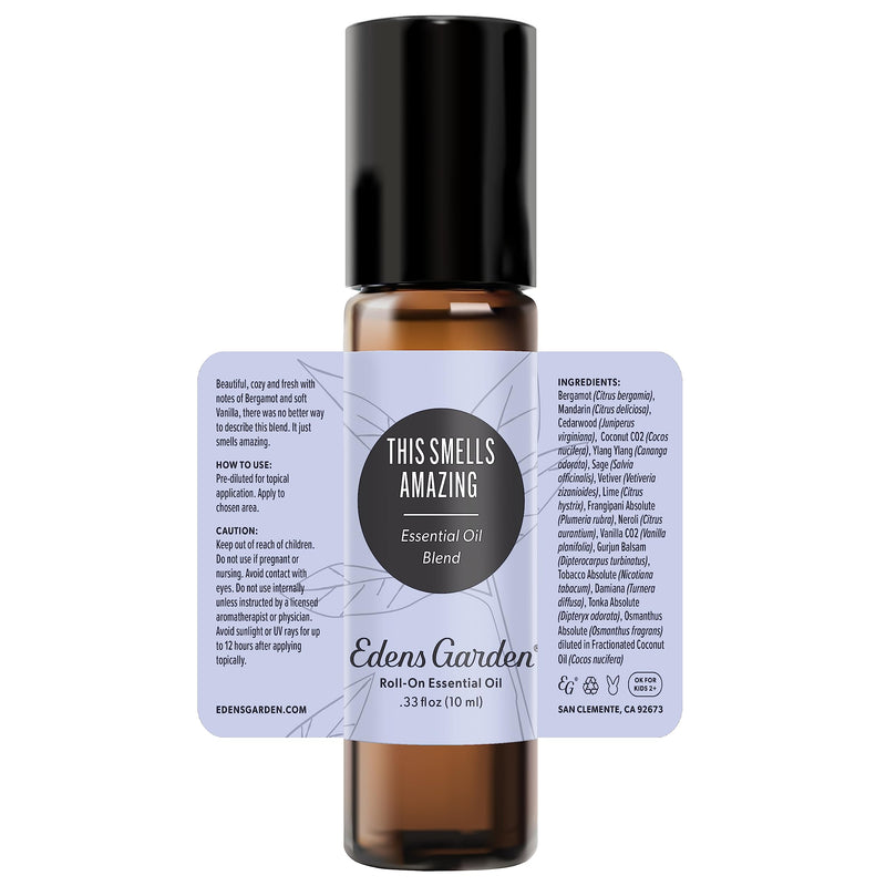 Edens Garden This Smells Amazing Essential Oil Roll-On – 10 ml, Pure & Natural