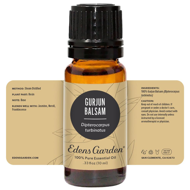 Gurjun Balsam Essential Oil – 100% Pure, Premium Grade, 10 ml | Edens Garden