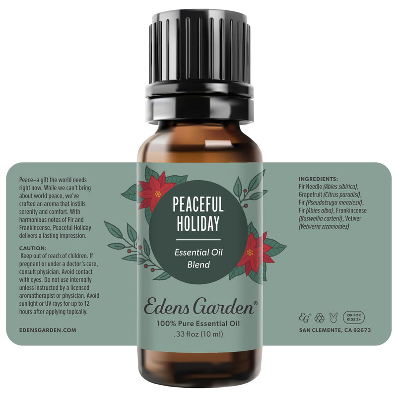 Edens Garden Peaceful Holiday Essential Oil Blend – 100% Pure Premium Grade, 10 ml