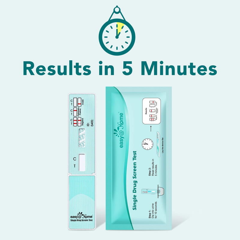 Easy@Home Marijuana Drug Test Kit (Urine) – THC Home Tests 50 ng/mL Cutoff (10 Pack) #EDTH-114