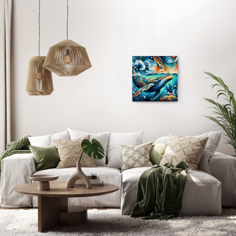 Whale Pop Fusion Canvas