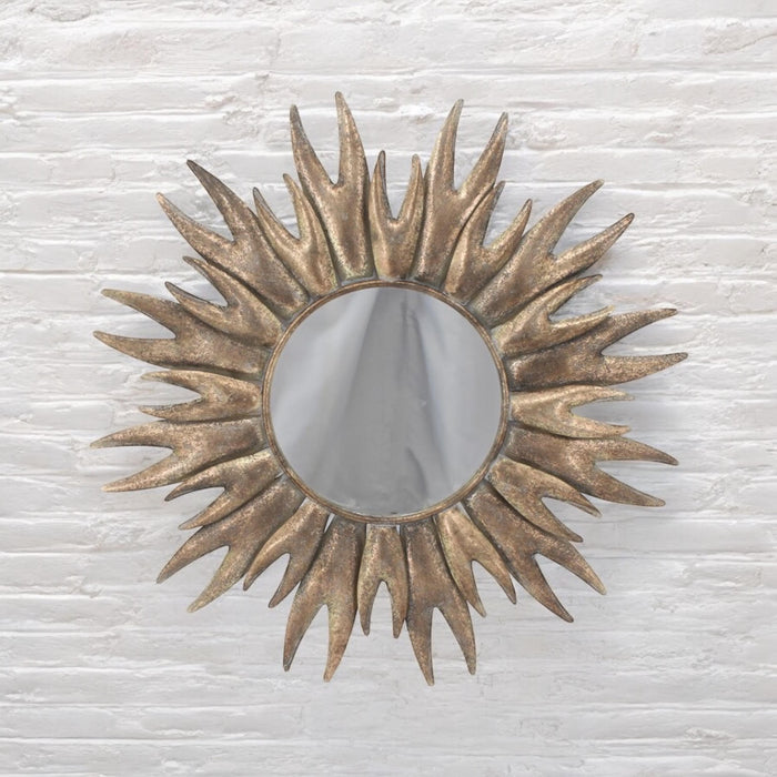 86CM ROUND METAL MIRROR