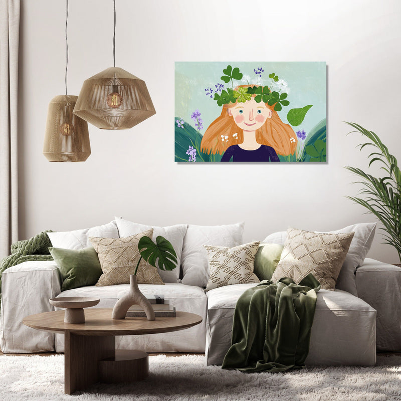 Clover Joy Illustration Canvas