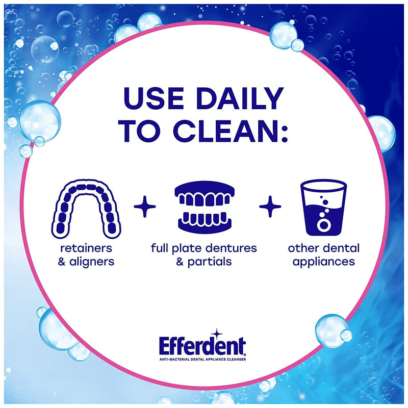 Efferdent Denture Cleanser Tablets – Complete Clean, 102 Tablets