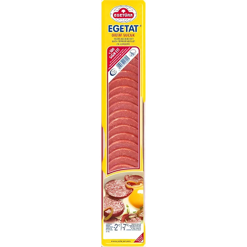 Egeturk Egetat Sliced Beef Garlic Sausage Pack 200g