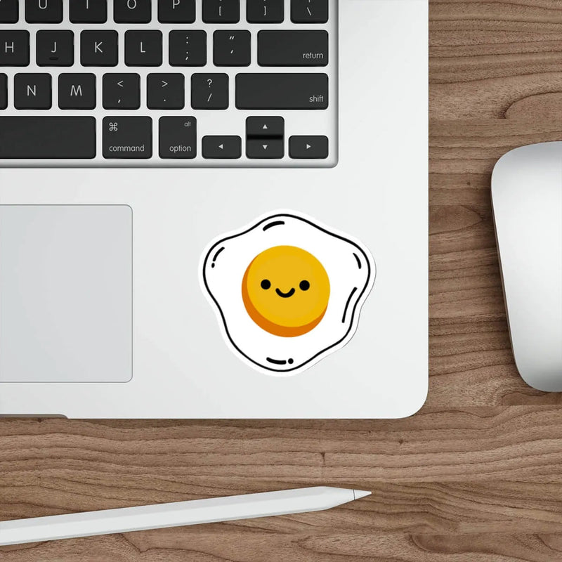 Fried Egg Smiley Face – Waterproof Vinyl Sticker