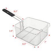 EH81 2500W 220-240V 6.3QT/6L Stainless Steel Single Cylinder Electric Fryer UK Plug - InStock
