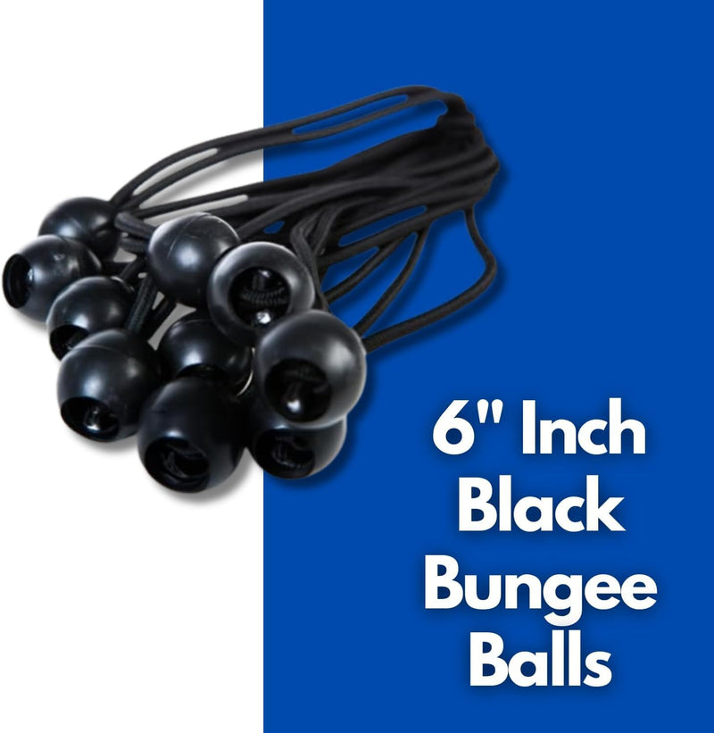 Bungee Cords with Balls 12 Pack Heavy Duty 6 Inch