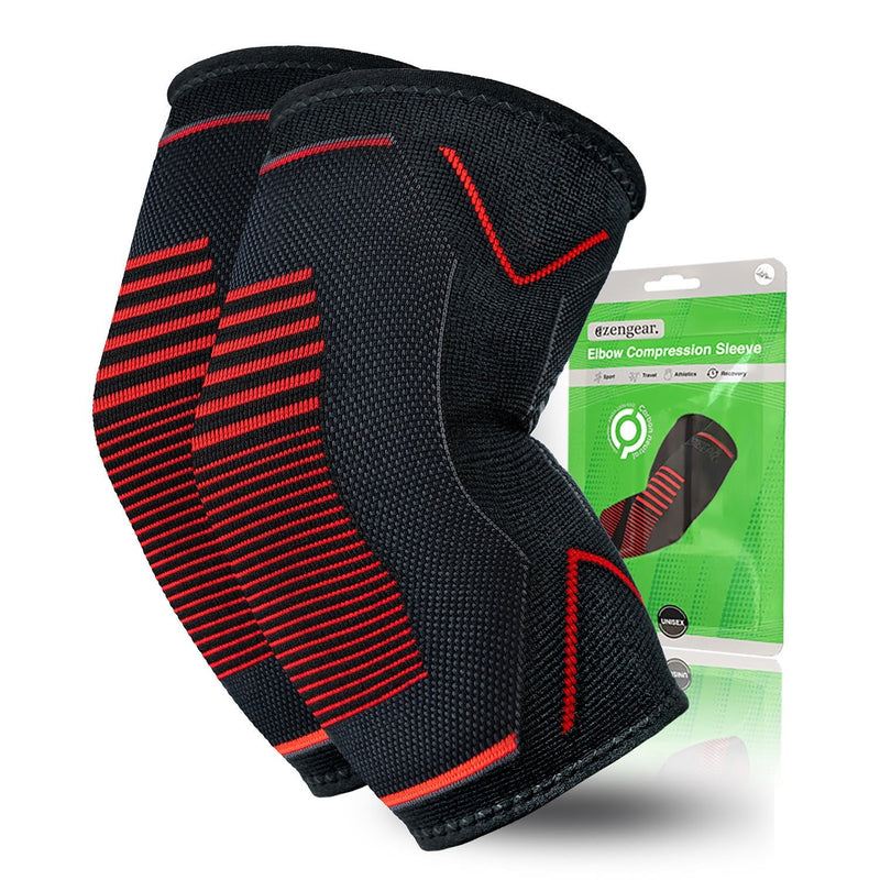 Elbow Support Brace (2 Pack) for Men and Women, Tennis and Golfers Elbow Compression Sleeves