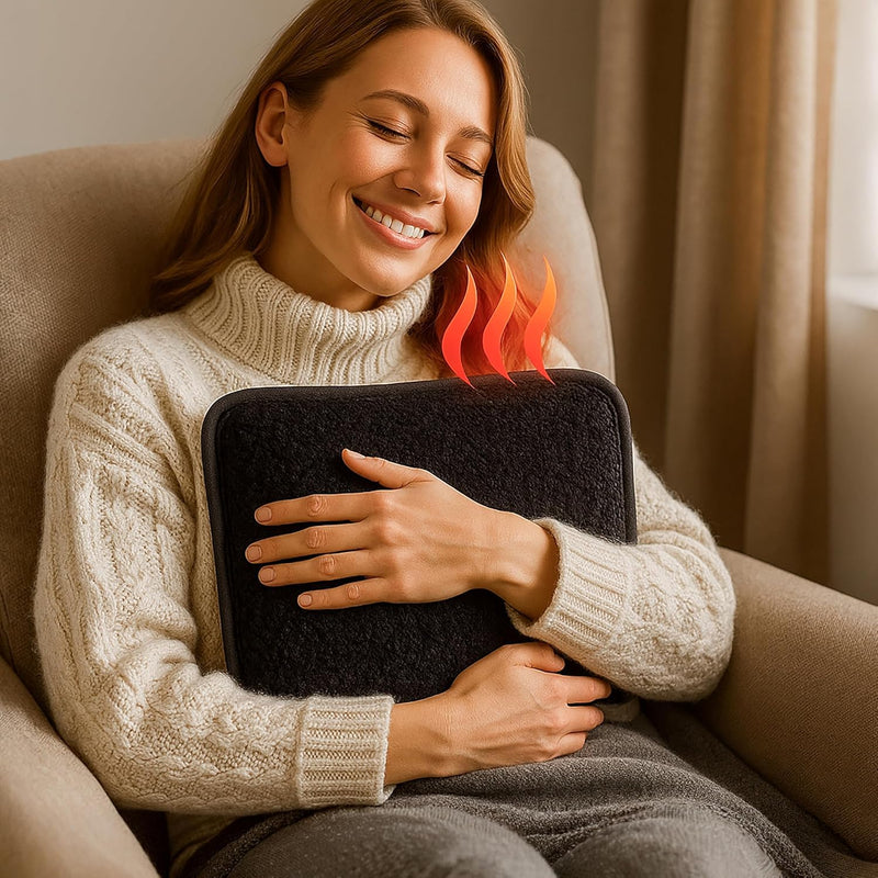 Rechargeable Electric Hot Water Bottle with Teddy Cover