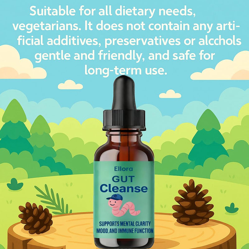 Ellora Gut Cleanse Drops - Gentle Gut & Colon Support | 30 Servings