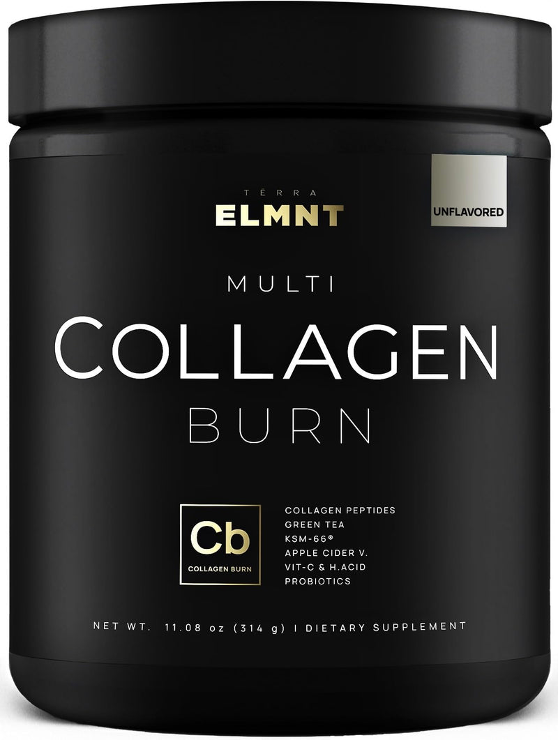 ELMNT Super Multi Collagen Burn for Women – Premium Collagen Peptides with Probiotics (Unflavored)
