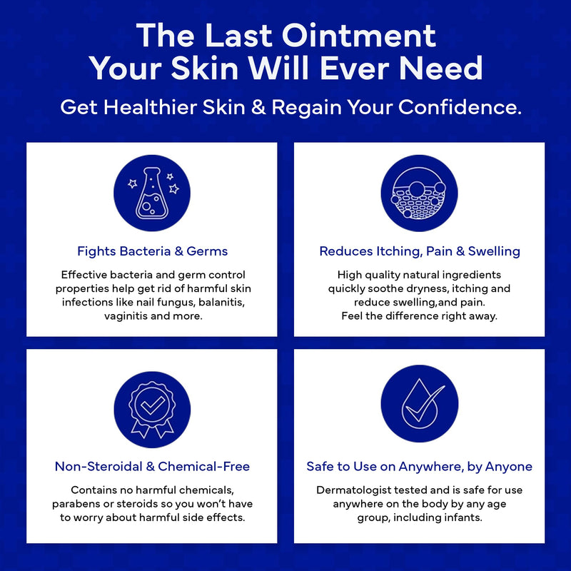 emuaid Ointment for Eczema & Psoriasis Relief – 16oz, Steroid-Free, Chemical-Free