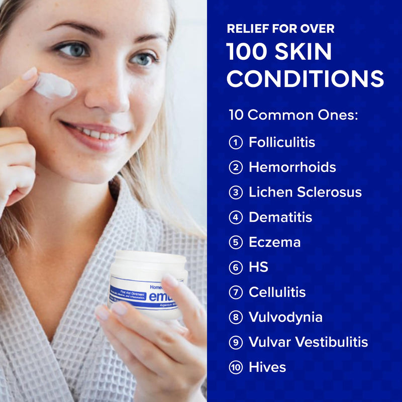 emuaid Ointment for Eczema & Psoriasis Relief – 16oz, Steroid-Free, Chemical-Free