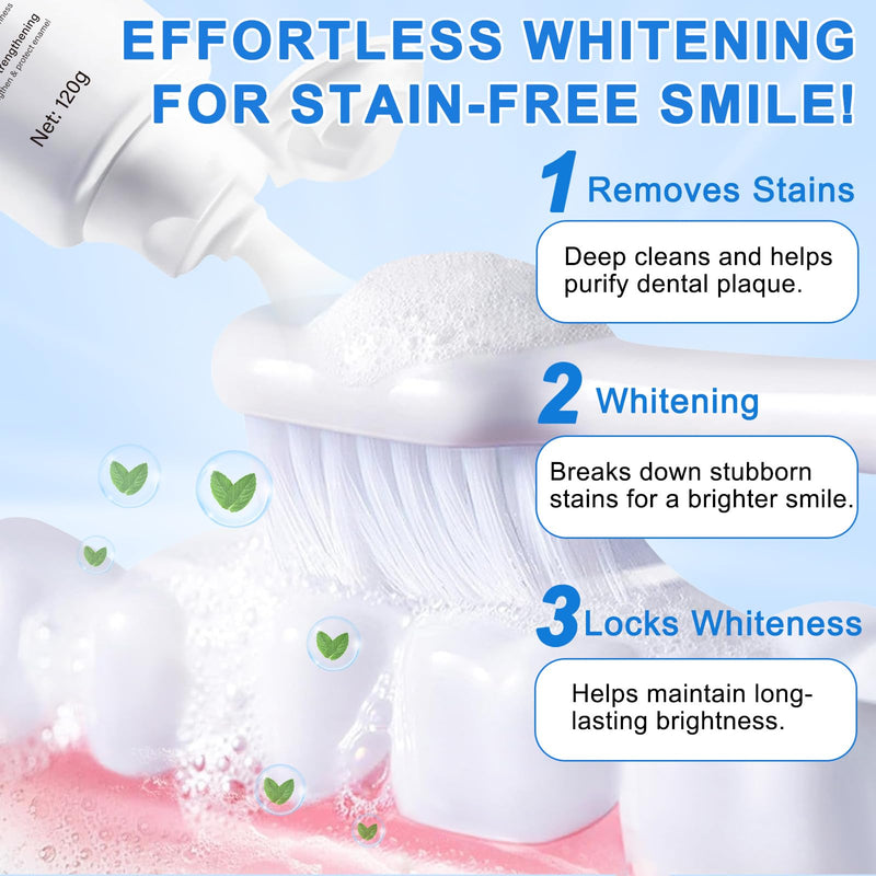 9.9% Hydroxyapatite Toothpaste – Enamel Protection & Tooth Strengthening (2 Pack) | Natural Peppermint