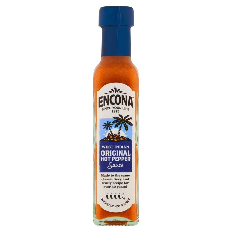 Encona West Indian Original Hot Pepper Sauce 142ml (Case of 6)