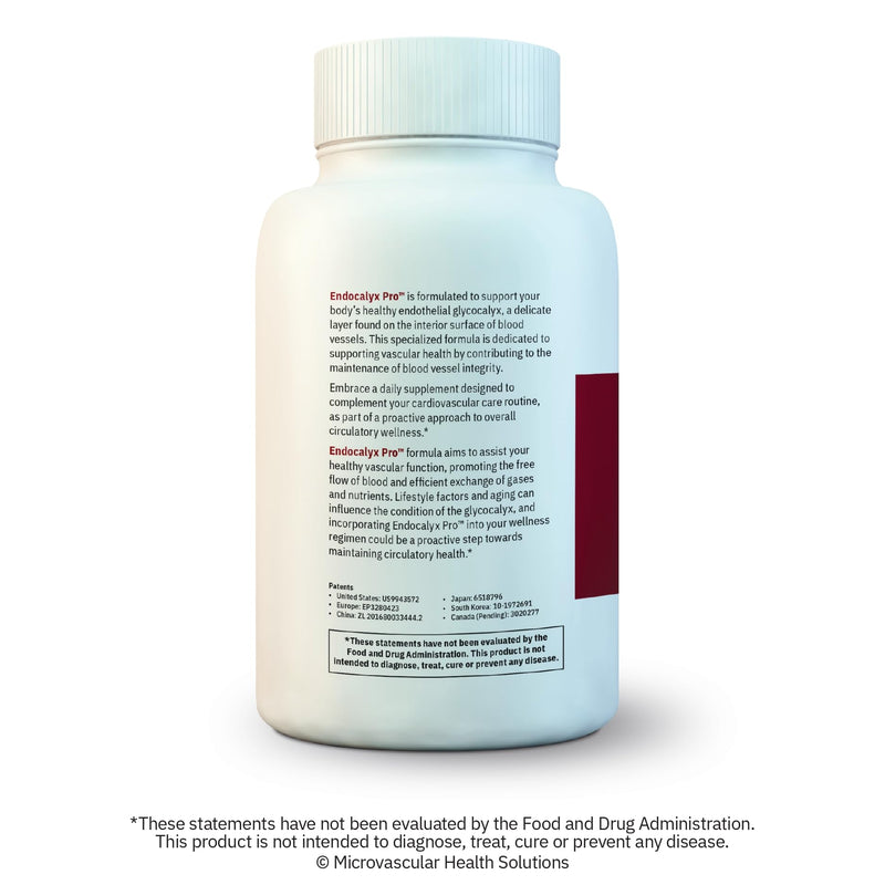 MYBODYRX Endocalyx Pro Supplement – Endothelial Glycocalyx Support for Vascular & Microcirculation Health | 120 Veggie Capsules