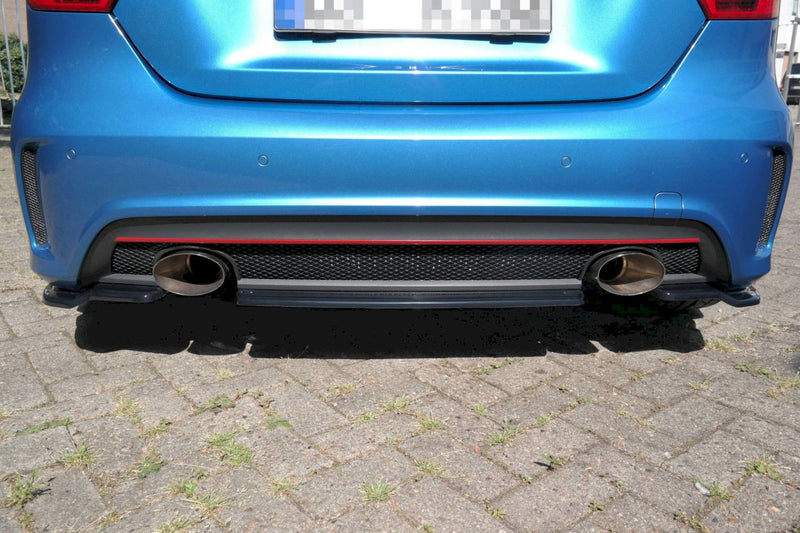 Maxton Design - CENTRAL REAR SPLITTER (NO VERTICAL BARS) MERCEDES A-CLASS W176 AMG-LINE PRE-FACELIFT (2013-2015)