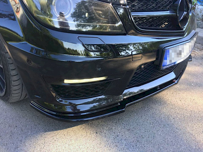 Maxton Design - FRONT SPLITTER MERCEDES C-CLASS W204/S204 C63 AMG FACELIFT (2011-2014)