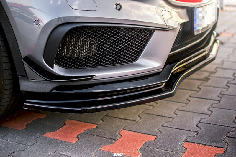 Maxton Design - FRONT SPLITTER MERCEDES-BENZ GLA 45 AMG SUV (X156) PRE-FACELIFT (2014-2017)