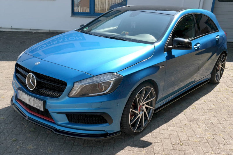 Maxton Design - FRONT SPLITTER MERCEDES A-CLASS W176 AMG-LINE PRE-FACELIFT (2013-2015)