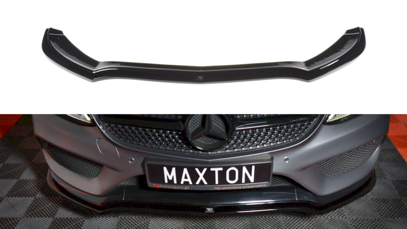 Maxton Design - FRONT SPLITTER MERCEDES C-CLASS W205 COUPE AMG-LINE (2015-2018)