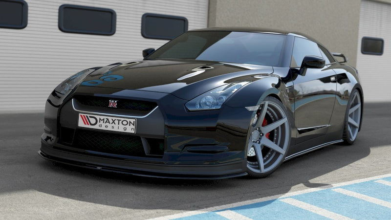 Maxton Design - FRONT SPLITTER V.2 NISSAN GT-R PRE-FACELIFT COUPE (R35-SERIES) (2007-2010)