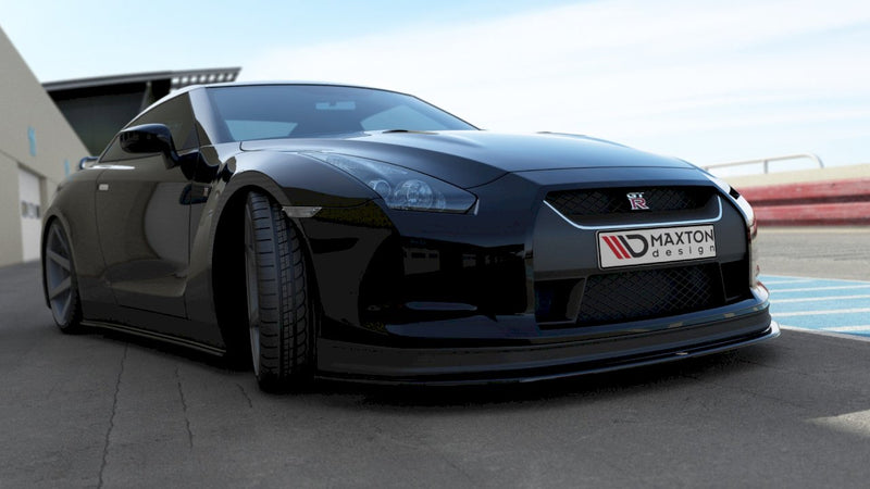 Maxton Design - FRONT SPLITTER V.2 NISSAN GT-R PRE-FACELIFT COUPE (R35-SERIES) (2007-2010)