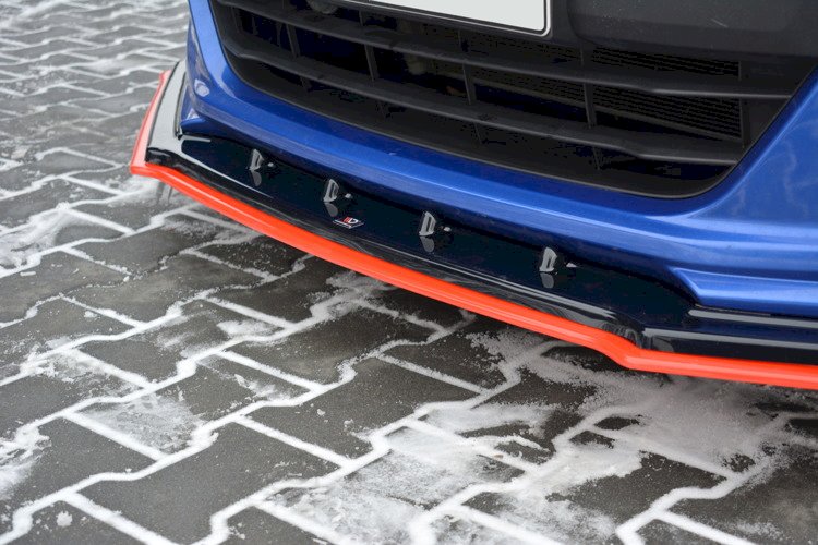 Maxton Design - FRONT SPLITTER (BLACK & RED) V.4 SUBARU BRZ FACELIFT 2017-2020