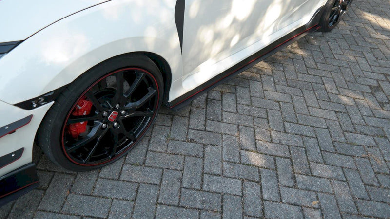 Maxton Design - RACING SIDE SKIRTS SPLITTERS HONDA CIVIC MK10 TYPE-R (2017-UP)