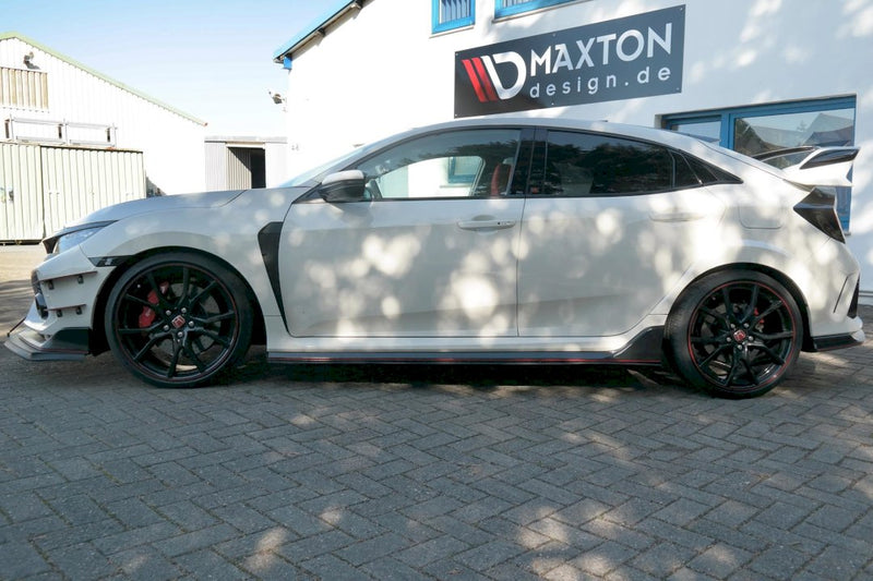 Maxton Design - RACING SIDE SKIRTS SPLITTERS HONDA CIVIC MK10 TYPE-R (2017-UP)