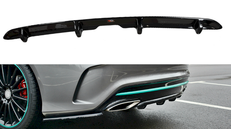 Maxton Design - REAR VALANCE MERCEDES-BENZ CLA C117 AMG-LINE FACELIFT (2017-UP)
