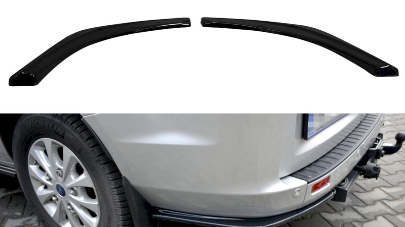 Maxton Design - REAR SIDE SPLITTERS FORD TRANSIT CUSTOM MK 1 FACELIFT (2018-UP)