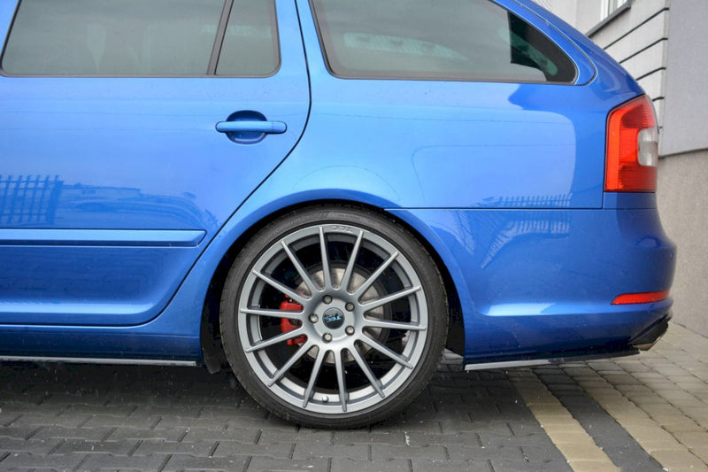 Maxton Design - REAR SIDE SPLITTERS SKODA OCTAVIA MK2 VRS ESTATE FACELIFT (2008-2013)