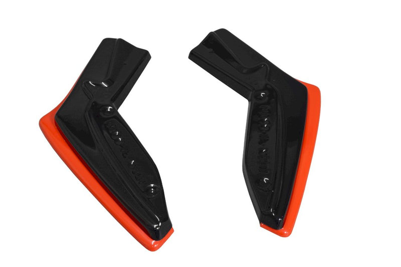 Maxton Design - REAR SIDE SPLITTERS (BLACK & RED) V.2 TOYOTA GT86 FACELIFT (2017-UP)