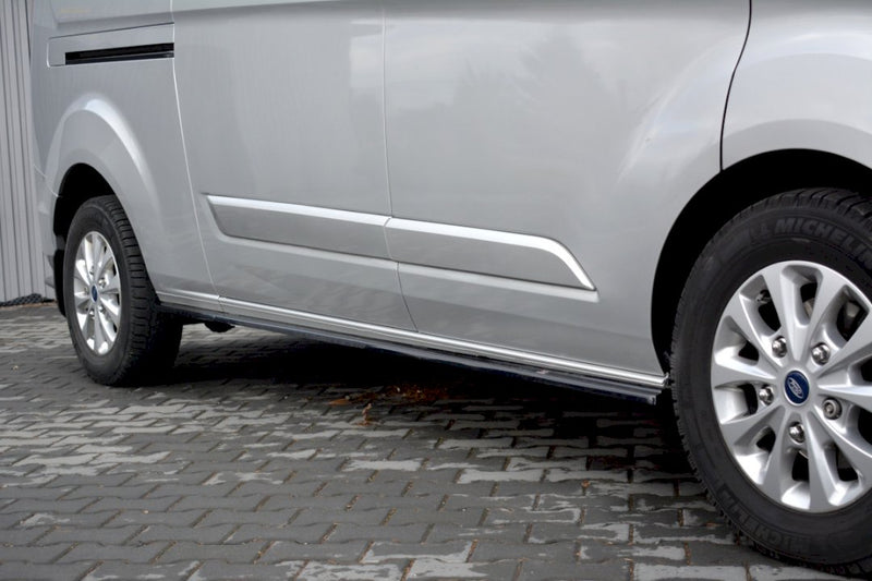 Maxton Design - SIDE SKIRTS SPLITTERS FORD TRANSIT CUSTOM MK 1 FACELIFT (2018-2023)