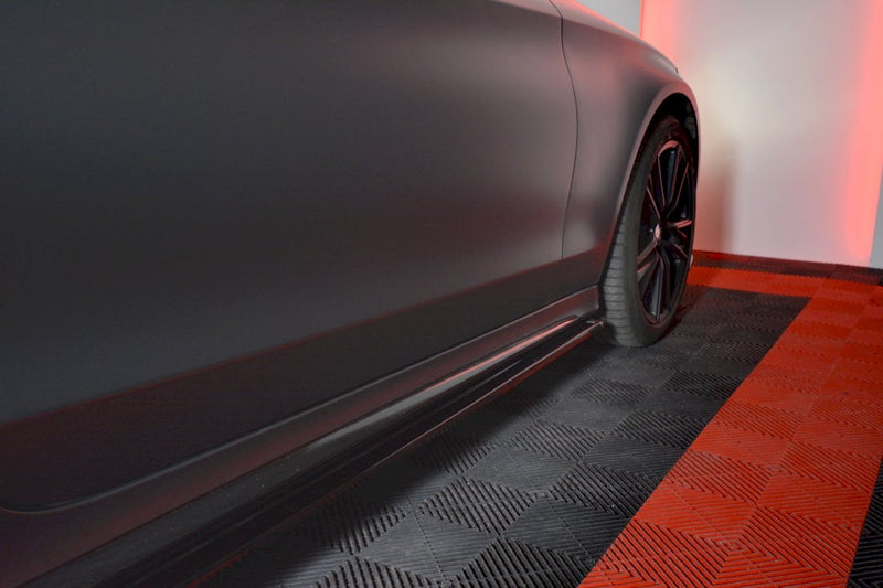 Maxton Design - SIDE SKIRTS SPLITTERS MERCEDES C-CLASS W205 COUPE AMG-LINE (2015-2018)