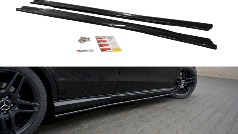 Maxton Design - SIDE SKIRTS SPLITTERS MERCEDES E-CLASS 212 63 AMG (2009-2012)