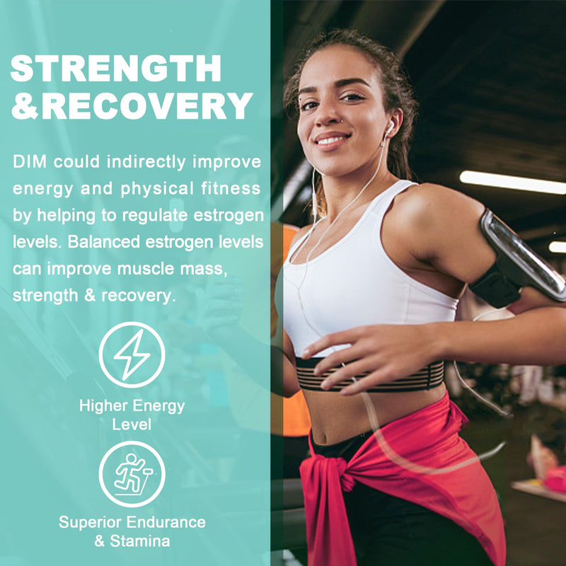 EnvyDeal DIM Supplement Women 400mg – Hormone Balance, Sugar Free Gummies, Bioperine & Flaxseed Oil (120 Ct)