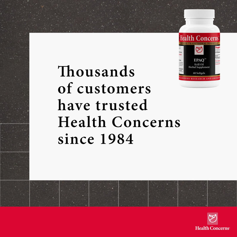Health Concerns EPAQ – Brain Health Support with 1000 mg Krill Oil