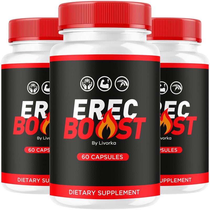 (3 Pack) ErecBoost Capsules - Advanced Formula, 180 Capsules for 3 Months