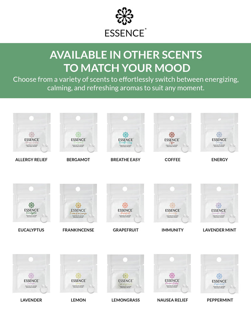 Essence Wearable Aromatherapy Nasal Diffuser | Bergamot Nose Ring Inhaler | Made in USA