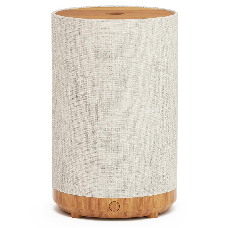 Fabric Cover Essential Oil Diffuser 120ml – SNOWSEN, 8 LED Lights, Auto Off