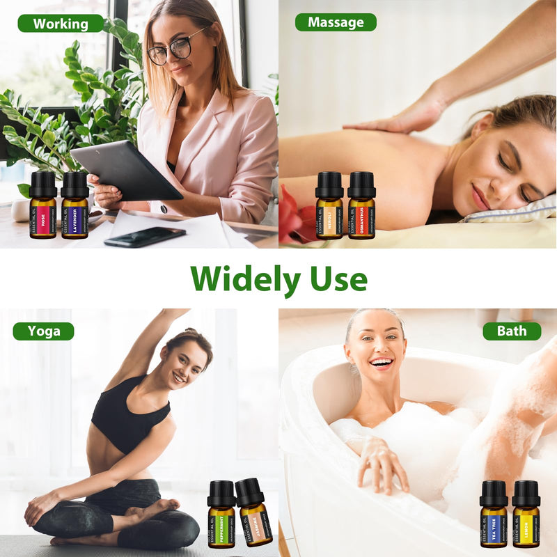 24 x 5ml Essential Oils Set – Natural Oils for Diffuser & DIY Projects