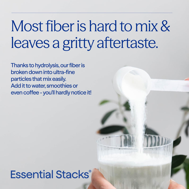 Essential Stacks Organic Sunfiber PHGG and Acacia Prebiotic Fiber 7.4 oz