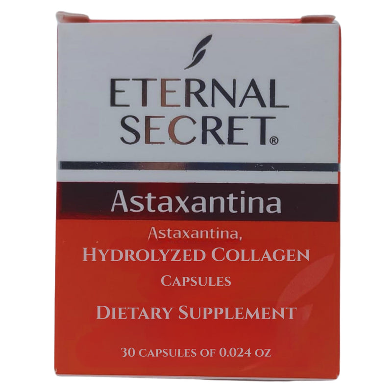 Five Brothers Eternal Secret: Astaxanthin + Hydrolyzed Collagen – 30 Capsules