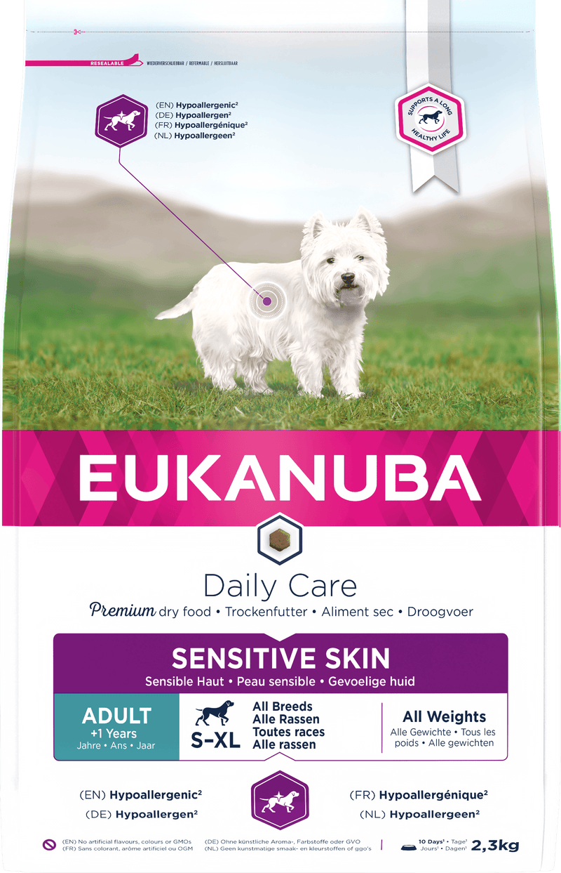 Eukanuba Daily Care Sensitive Skin 2.3kg - Case of 3